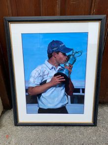 Signed Framed Golf Picture of PADRAIG HARRINGTON
