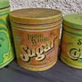 Tree vintage cans + vintage strawberry tin Potpourri Press USA Image 5