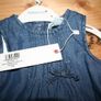 BABALUNO baby girl NEW denim dress and nappy cover 0-3 months Image 4