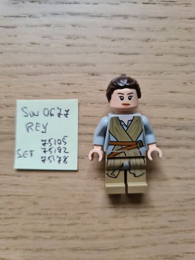 lego sw0677 rey, set star wars 75105, 75192, 75178