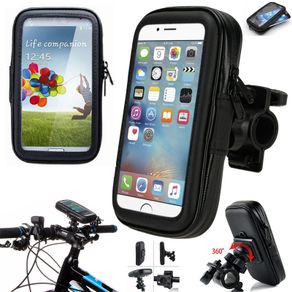 Universal Waterproof Phone Case Handlebar Mount Holder Case For Mobile Phone 360 Degree Bicycle Bike