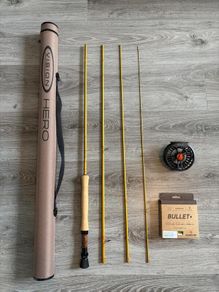 Vision Still Hero(#7, 10ft), Guideline Favo reel and Guideline Bullet+ WF7 Floating Line