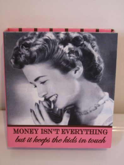 Slogan Engraved Holder, Silver Card Case        -  Good Gifts, Novelty Items