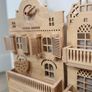 Set of 2 x Wooden play dollhouse | Nursery wall decor neutral dollhouse Image 3