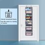 Hanging Storage Over Door Towel Wardrobe Wall Organiser for Toy Nursery Kitchen Bedroom Bathroom, Black/Grey 5 Pockets Image 3