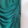 Lipsy size 10 emerald green ruched maxi dress, worn once Image 6