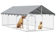 Outdoor Dog Kennel with Roof 400x200x150 cm