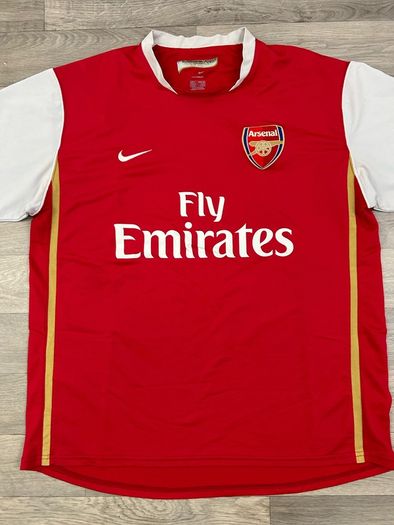 Genuine Vintage 2006 Nike Arsenal London Home Jersey Shirt Mens XL