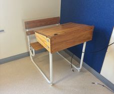 Restored school desk