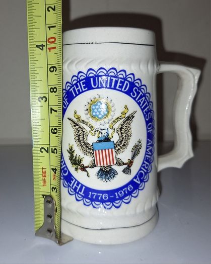 SALE!  Small Vintage Tankard - The Great Seal of the United States of America 1776 - 1976