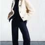 Zara Faux Shearling Jacket with Hood XXL Image 4