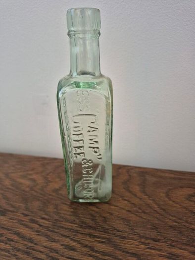 Beautiful Collection of 5 Antique & Vintage Glass Bottles c. 1890s 1930s