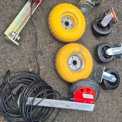 transport trolley wheels castor sack track heavy duyy
