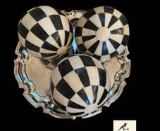 Vintage decorative balls/ carpet bowls