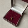 New 18ct Solid Gold Lovely Period Stone pendant  With Fine 9ct Gold 18" Chain Image 6