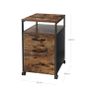 File cabinet with 2 drawers roll container Image 3