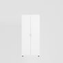NEW White Lockable Bookcase Desk High (1850mm) - 5 Levels Image 2