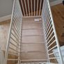 White Wooden Baby Cot Crib with Mattress Excellent Condition Image 8