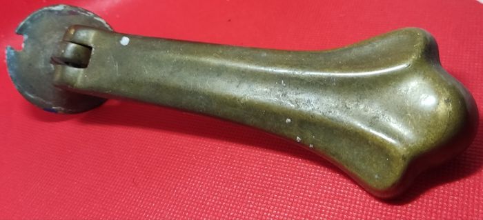 Original Brass Victorian Fluted Door Knocker