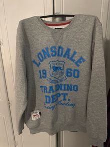 Lonsdale grey Boxing Academy men's sweatshirt size L/XL Perfect condition Postage included