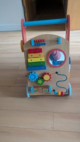 Baby wooden walker