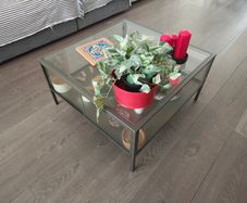 IKEA VITTSJO Coffee Table (black-brown/glass version)