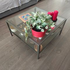 IKEA VITTSJO Coffee Table (black-brown/glass version)