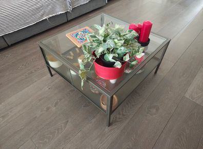 IKEA VITTSJO Coffee Table (black-brown/glass version)