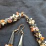 Vintage Multi Stone Necklace and Earrings Set Image 5