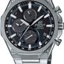 Casio Men Chronograph Quartz Watch with Stainless Steel Strap Silver Image 6