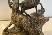Vintage Bronze Big Horn Rams c1970