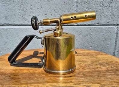 antique French blow lamp