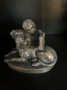 Bronze Figurine by Barry Ormond Reading Lesson