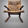 Iconic Vintage Norwegian Lounge Chair & Footstool Image 4