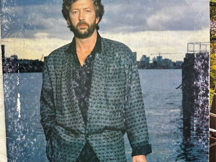 Eric Clapton original 1986 release of August. Vinyl is nm sleeve showing signs of wear