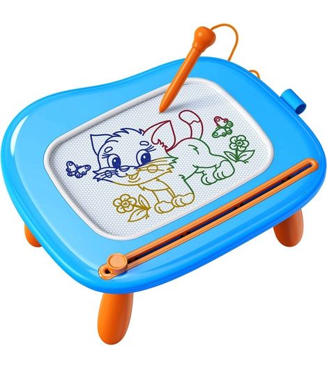 Toys for 1-2 Year Old Girls, Magnetic Drawing Board Writing Tablet for Kids, Educational Learning Travel Toys for 1 2 3 Year Old Baby Boys Girls Birthday Easter Gifts (Pink)