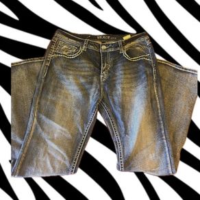 Grace's Men's Blue and Navy Jeans