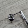 Italian Sterling Silver 925 Square Stud Drop Tassel Earrings 2.5g Image 4