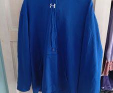 Blue under armour pullover hoodie