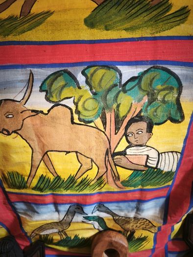Ethiopian painting. Ethnographic interest.