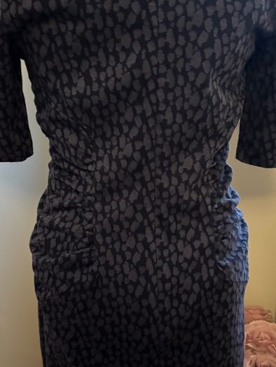 Hobbs Fitted Dress with side Rucking - Size 12