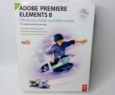 Adobe Premiere Elements 8 Software - New Sealed - Rare Retro Vintage - Free Delivery