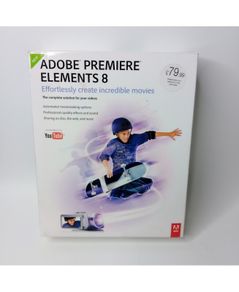 Adobe Premiere Elements 8 Software - New Sealed - Rare Retro Vintage - Free Delivery
