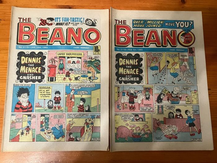 Comics: 'The Beano' 1983 (38 numbers)