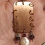 Handmade Copper Necklace with Natural Stones Image 3