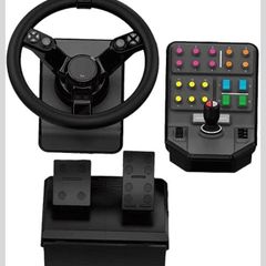Logitech G steering wheel and side panel