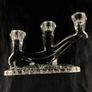 Art Deco crystal candle stand Image 7