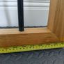 Oak and black metal stair gate Image 2