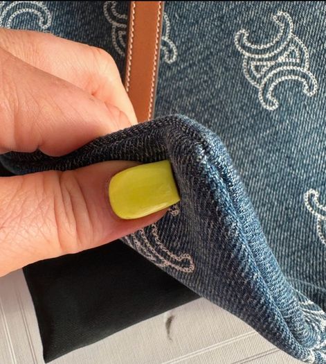 Celine pouch with leather strap