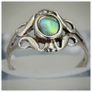 Sterling Silver Abalone Shell Size 0 1/2 Eu 54.7 Image 3
